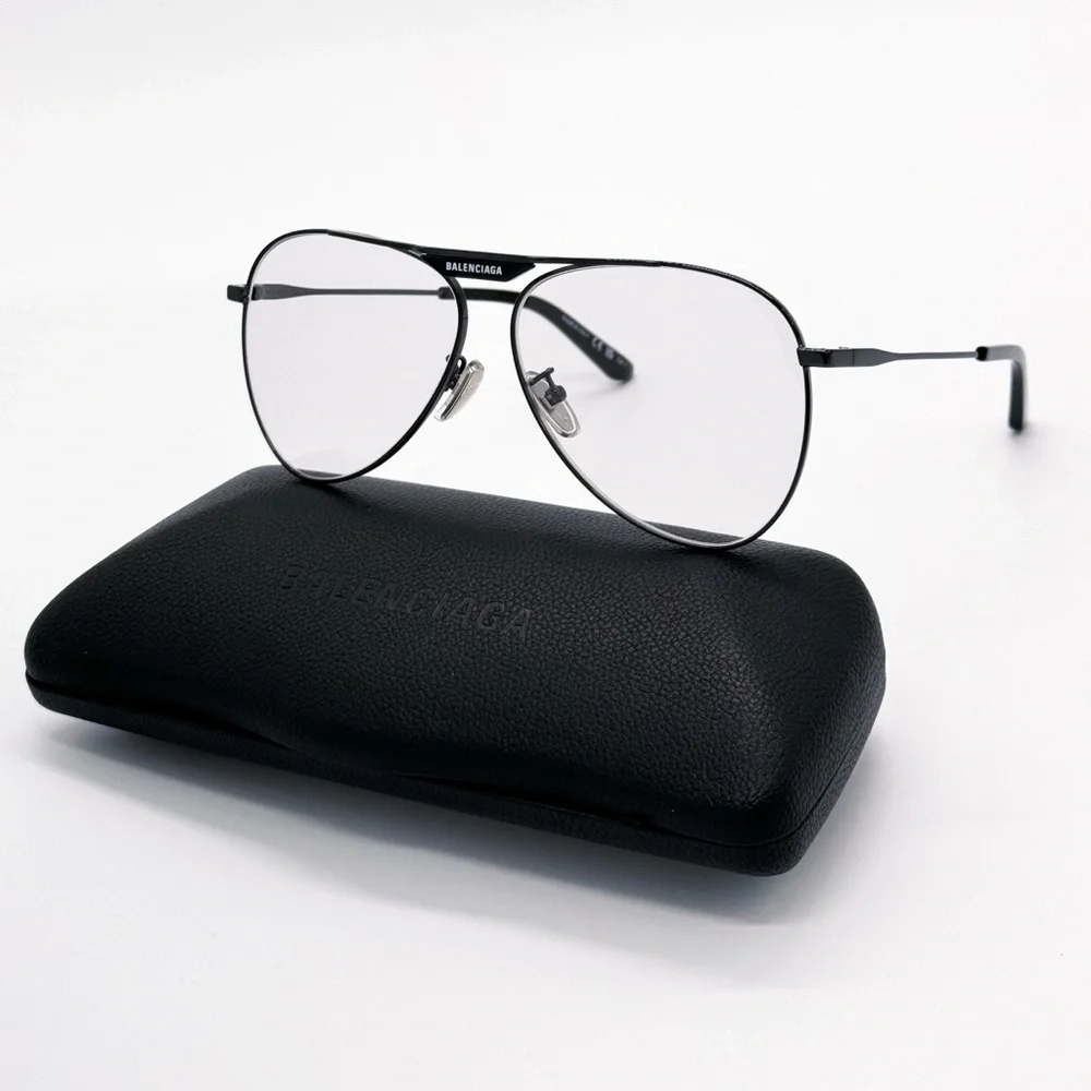 NEW BALENCIAGA BB0244S 004 AVIATOR GREY UNISEX SUNGLASSES BALENCIAGA